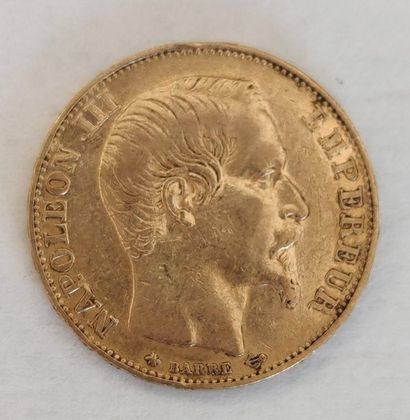 PIECE 20 gold francs Napoleon III
1856/B...