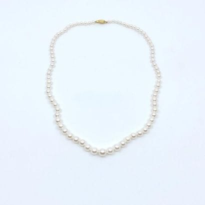 COLLIER de perles de culture Akoya de 4 à...