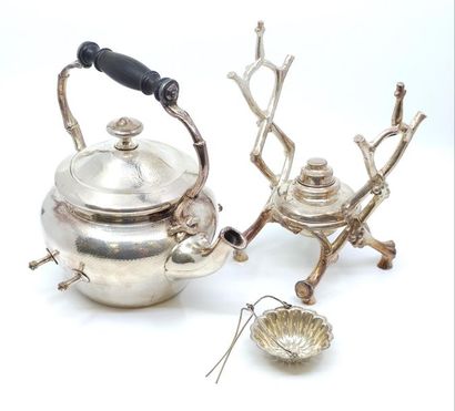 CHRISTOFLE
SAMOVAR en métal argenté sur pieds...