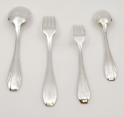Ménagère en métal argenté de style art déco
Dans...