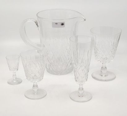 CRISTALLERIE LORRAINE 
Service de verres...