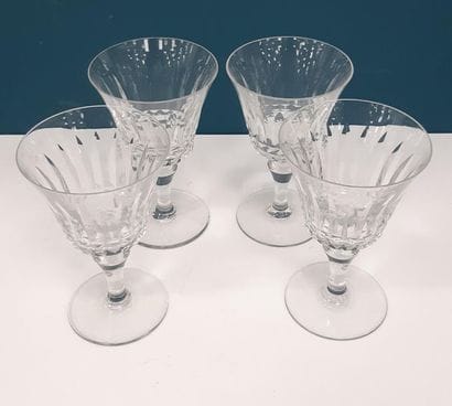 BACCARAT - PICCADILLY
Quatre verres à eau
Marque...