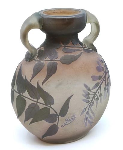 Etablissements GALLE - Vase gourde à anse...