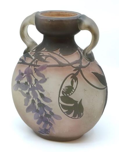 Etablissements GALLE - Vase gourde à anse...
