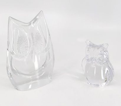 DAUM France
Deux sujets en cristal représentant...
