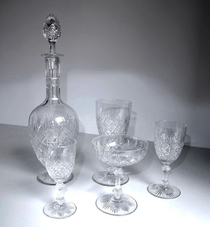 SAINT Louis Modèle Nancy:
Un service de verre...