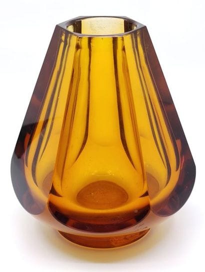MULLER Frères Luneville 
Vase en cristal...