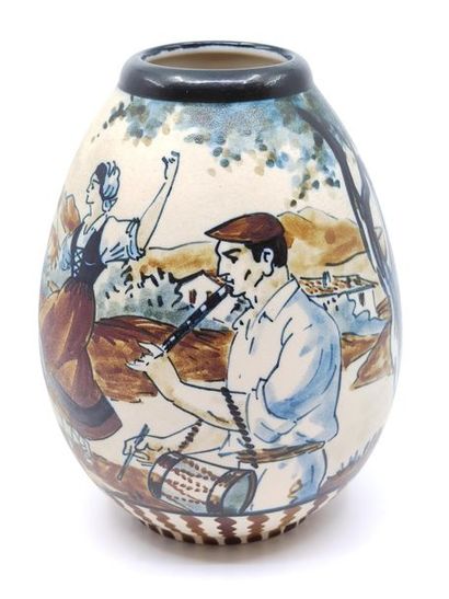 CIBOURE Période Fisher
Vase en grès émaillé...