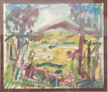 Antoine FERARRI (1910-1995)
La Sainte Victoire
Aquarelle...