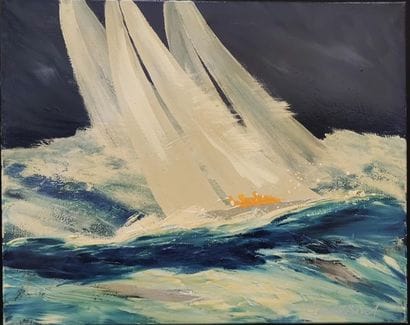 CLAEREBOUT Christian (1947) 
Régate
Huile...