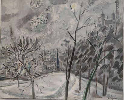 L.LAPLACE
Lyon sous la neige
Huile sur toile...