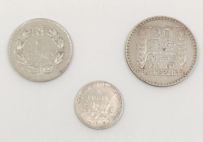 PIECE en argent de 20 francs de 1933
PIECE...