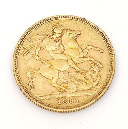 VICTORIA VOUVERAIN GOLD 1891
Weight: 7,93...