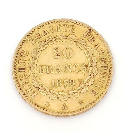 PIECE OF 20 gold francs to the engineer ...