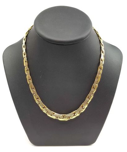 NECKLACE NECKLACE in two-tone gold interlaced...