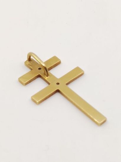 LORRAINE CROSS in 750° yellow gold decorated...