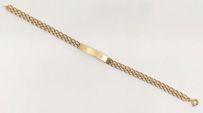 GOURMETTE in 750° yellow gold not engraved
Weight:...