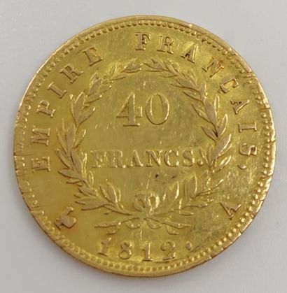 PIECE de 40 francs or Napoléon Bonaparte...