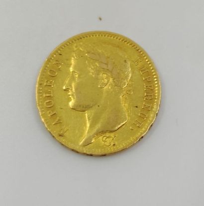 PIECE de 40 francs or Napoléon Bonaparte...