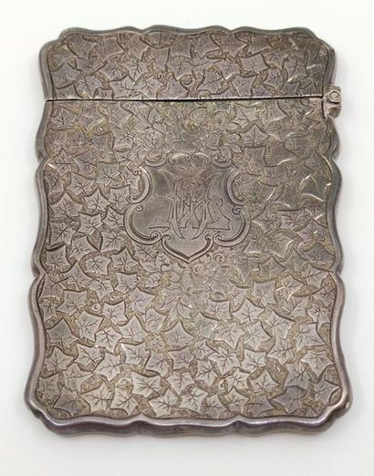 PORTE-CARTE en argent ciselé et monogrammé
Travail...