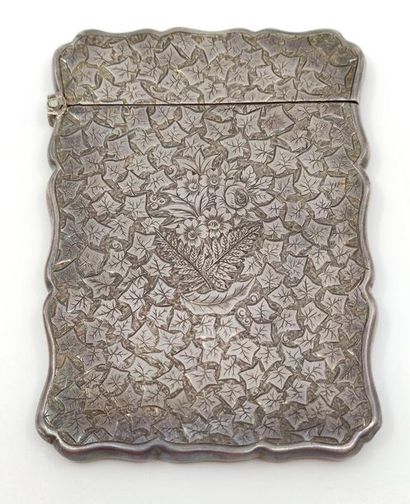 PORTE-CARTE en argent ciselé et monogrammé
Travail...