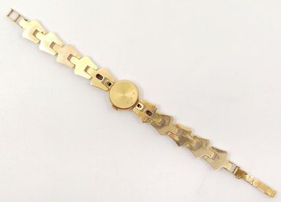 FLAMOR 
Montre bracelet de dame en or jaune...