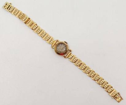 MONTRE bracelet de dame en or jaune 750°...