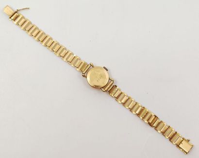 MONTRE bracelet de dame en or jaune 750°...