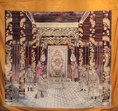 Modern ASIAN WORK
Silk tapestry representing...