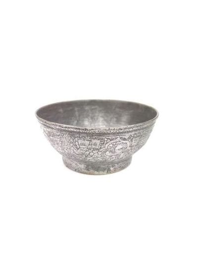 EASTERN WORK XIXth CENTURY
Chiselled silver...