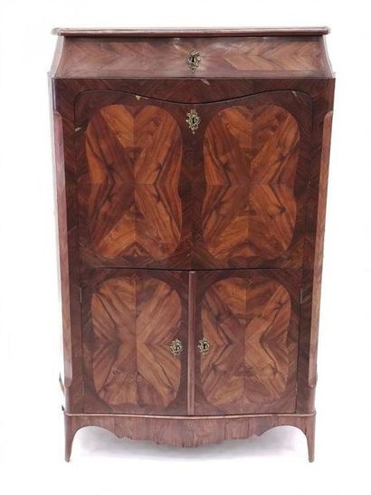 Straight SECRETARY made of rosewood veneer...