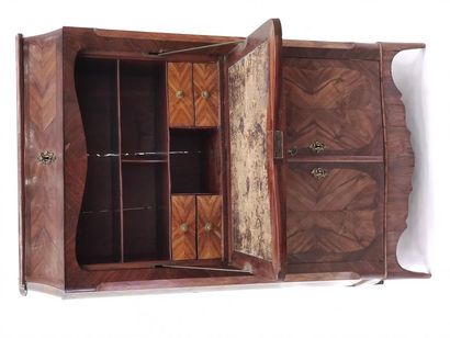 Straight SECRETARY made of rosewood veneer...