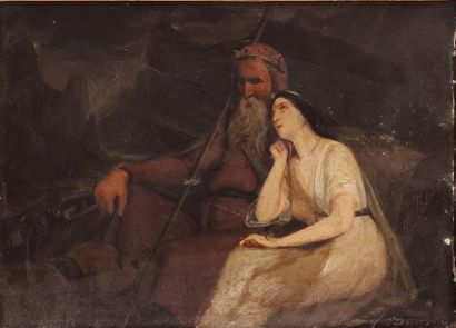 Paul DELAROCHE (1797-1856) In taste
Oil on...