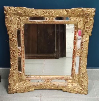 WORK of the XVIIIth century 
GLASS WALL MIRROR...