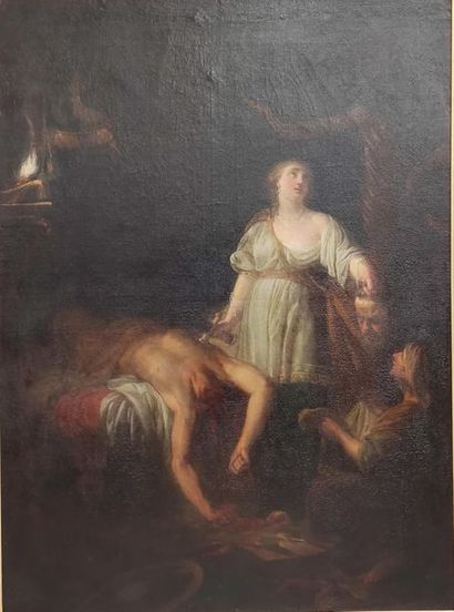 IMPORTANT oil on canvas representing Judith...