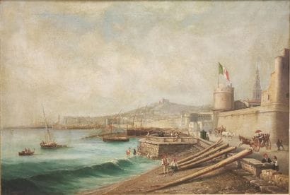 GIROLAMO GIANNI (1837- 1895)
La baie de Naples...