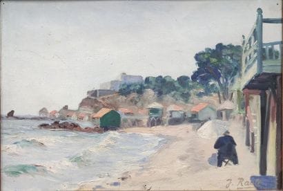 Jean RAULT (1949)
La plage du Fort de l'eau...