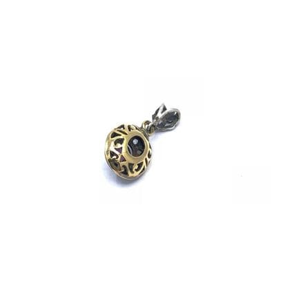 Circular PENDANT in 750° yellow gold and...
