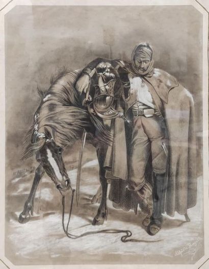 Alfred DE MAYVILLE
Cuirassier et son cheval...