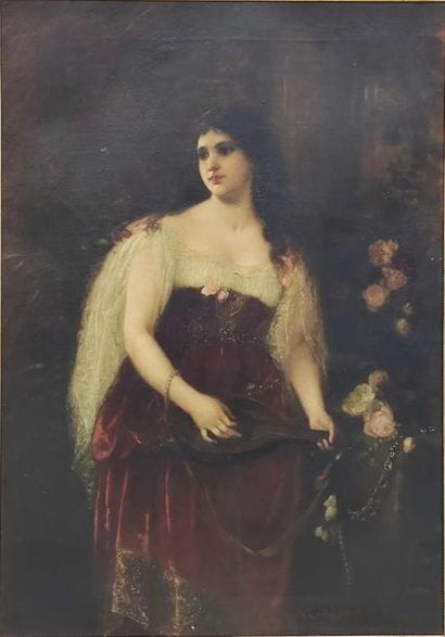 Helene VON MUHLTHALER (1855-1933) 
Portrait...