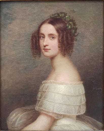 Antoine DURY (1819-c.1896) 
Portrait d'une...