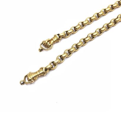 CHAIN in 750 ° yellow gold finely chiselled...