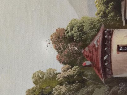 ECOLE SUISSE DU XIXème SIECLE 
Paysages en...