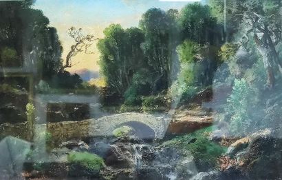 Vincent COURDOUAN (1810-1893)
Animated landscape...