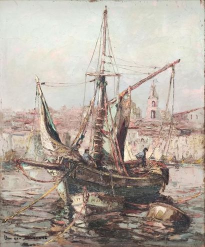 Fernand VAN DEN BUSSCHE (1892-1975)
Tartane...
