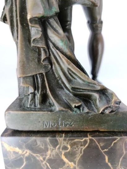 MOLISE
Bronze with brown patina representing...