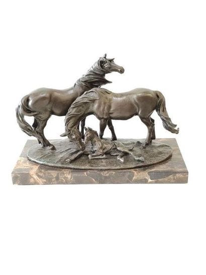 DEBORDEAU (XX)
Couple of horses and their...