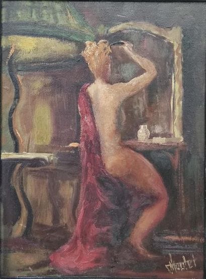 ECOLE FRANCAISE XXème SIECLE
La toilette
Oil...