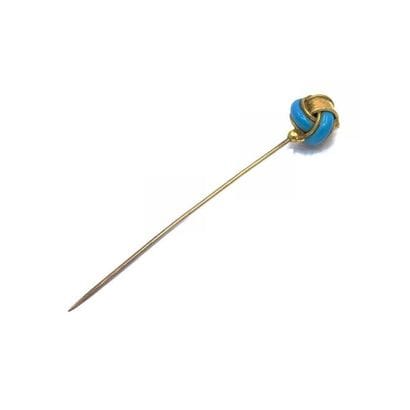 PIN with 750° yellow gold frill in bow shape...