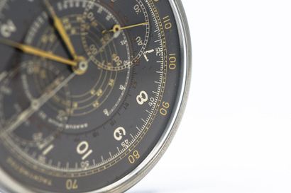OMEGA
Steel chronograph pocket watch with...
